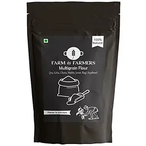 Farm and Farmers 100 % Natural Multigrain Flour Blend of 7 Natural Grains 900 GM (Pouch)