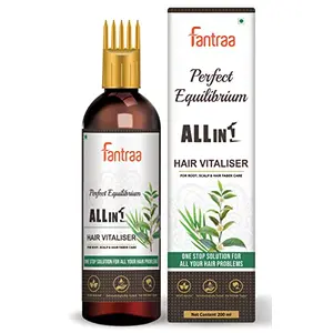 Fantraa All in 1 Hair Vitaliser For Root Scalp & Hair Fiber Care With COMB APPLICATOR Hair Oil (200 ml)