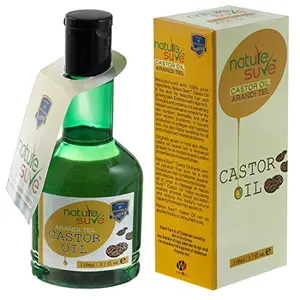 Nature Sureâ¢ Castor Oil (Arandi Tail) 1 Pack (110ml) extracted from Ricinus communis