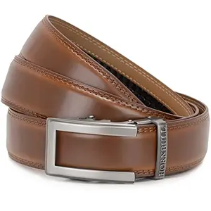 HORNBULL Riga Leather Belt for Men | Mens Belt Autolock | Formal and Casual Leather Belt