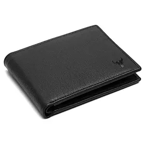 NAPA HIDE Leather Wallet for Men I Handcrafted I Multiple Credit/Debit Card Slots I 2 Currency Compartments I 2 Secret Compartments BLACK Travel Accessories