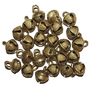 UAPAN Brass Ghungroo Anklets Bells loose beads (50 Nos)