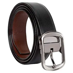 Amicraft Boy's Casual & Formal PU Leather Reversible Belt Black/Brown (Size 28-44 Cut to fit men's Belt)