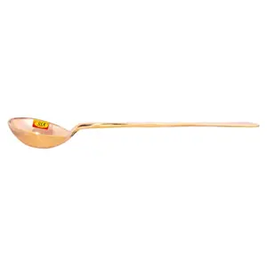 Shiv Shakti ArtsÂ® Pure Brass Plane Premium Spoon Big - 13" Inch | Donga Spoon | Ladle - for Dinnerware Serving & Cooking Purpose - 1 Piece.