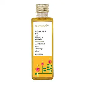 Auravedic Vitamin C serum oil face serum for women and men 100 ml