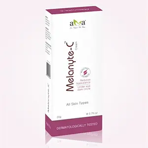 Vegetal Melanyte-C Under Pure & Natural Eye Cream 20 gm Organic standard For Reducing Eye Dark Circles