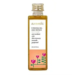 Auravedic Firming Avocado Grape Seed Age Repair Oil (100ml) Protects & Brightens Skin Dimishes Age Spots & Visibly Firms Skin