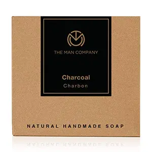 The Man Company Charcoal Soap (125 gm) - 100% Natural Removes Blackheads
