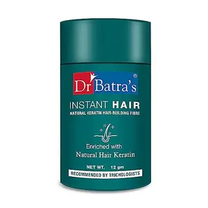 Dr. Batra's Instant Hair Natural Keratin Hair Building Fibre Dark Brown 12g