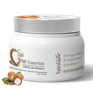 NutriGlow Hair Spa Cream with Damage Reverse & Moisture Lock Formulation for Dry & Damaged Hair - 300g