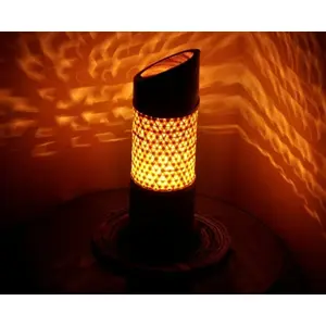 Ethic Handicrafts Bamboo Table Lamp (Beige)