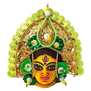 DHOKRA CRAFT| Devi Durga Chhau Mask Design | Handmade Durga Ma. | Decorative Showpiece & Wall Hanging Chhau Nach