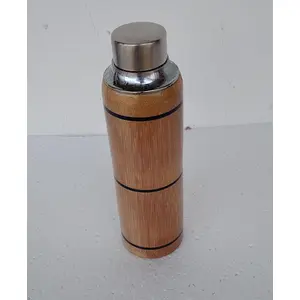 CANE & BAMBOO CRAFTS Bamboo Bottle with Stainless steel inside - 900 ml