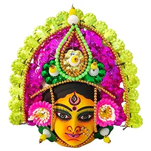 DHOKRA CRAFT| Devi Durga Chhau Mask Design | Handmade Durga Ma. | Decorative Showpiece & Wall Hanging