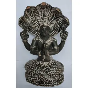 Patanjali Idol - Lord Yoga Sutra Maharshi Patanjali Stone Statue 8 Inch
