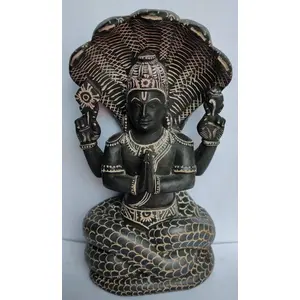 STONE WORK Lord Yoga Sutra Maharshi Patanjali Stone Statue 6 Inch