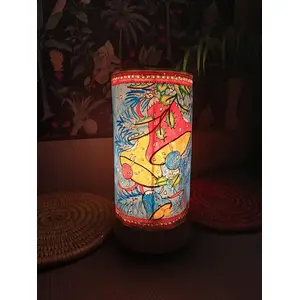 PALM LEAF -PATTACHITRA PAINTINGS Handicraft Leather lamp- Christmas Bell