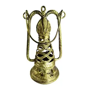 WOOD CARVING WORK Dhokra Lantern Brass Alloy Wire Mesh Dhokra Tribal Art Lantern/Lamp/ Lalaten/ Lantaru/ Vilakku/ Fanoos/ Phanasa/ Phanus Showpiece Figurine for Vastu/ Feng Shui Remedy Home Dcor
