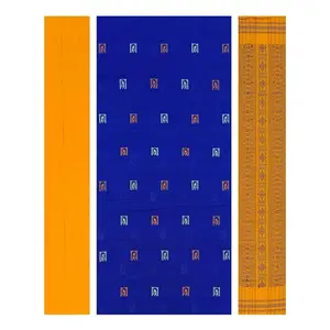 SAMBALPURI BANDHA CRAFT Sambalpuri bapta silk dress material set(Kurti material in Bapta silk Salwar and Dupatta in cotton)