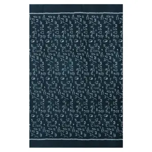 SAMBALPURI BANDHA CRAFT sambalpuri cotton kurti material(2.5 mtr Mathematics design in Olive black color base)