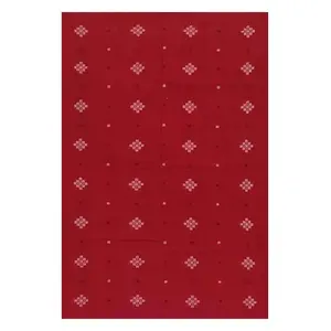 SAMBALPURI BANDHA CRAFT sambalpuri bomkai cotton kurti/kurta/shirt mayerial(2.5 mtr Pasapalli design in red color base)