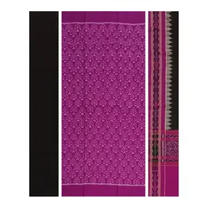 SAMBALPURI BANDHA CRAFT sambalpuri cotton dress material set(Magenta color base)
