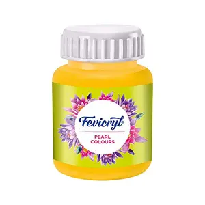 Fevicryl Pidilite Pearl Acrylic Painting Color (Golden Yellow 100Ml)