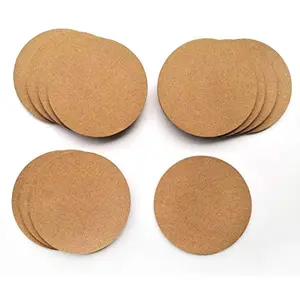 IVEI MDF DIY Coasters Wood Sheet Craft -MDF Plain Wooden Coasters Round Shaped Blank Cutouts for Painting Wooden Sheet Craft Decoupage Resin Art Work & Decoration - Set of 12 (3.53.5 0.25 each)