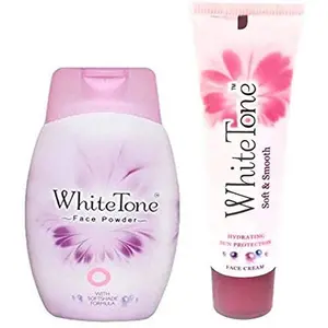 White Tone Face powder and face cream combo (30g+25g) (55 g)