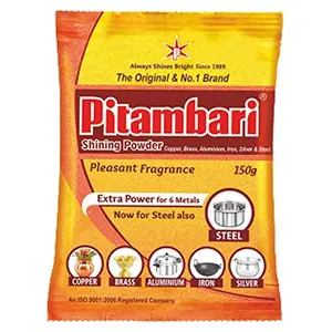 Pitambari Minerals and Emulsifiers Shining Powder for 6 Types of Metals (50 g)