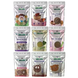 TummyFriendly Foods CertifiedOrganic Baby Food For Toddlers 1+ Year, Dry Fruits Powder for Baby Kids Cereal (500 g, Pack of 9, 12+ Months)