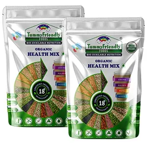 TummyFriendly Foods Organic Health Mix for Kids and Adults. No Pesticides, No Chemicals 200 g (Pack of 2)