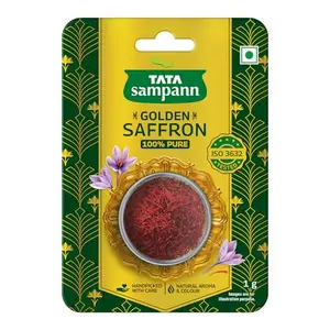 Tata Sampann Golden Saffron Natural Aroma & Colour Pure Kesar 1g