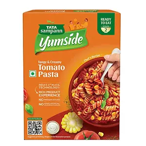 Tata Sampann Yumside Tomato Fusilli Instant Pasta 285g Ready to Eat Food Ready in 60 secs NO Added Artificial Colours & Flavours Pack of 1