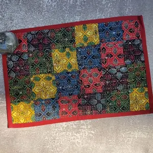 Indian Tijori Multi Color Cotton Patchwork Table Mat 
