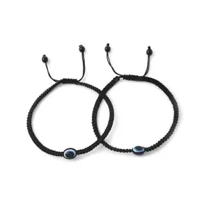 Latest Trend Evil Eye Charms Black Thread Adjustable Anklet (Payal) for Women and Girls (AT ANK 003)