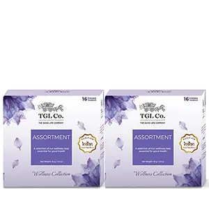 TGL Co.Wellness - Assortment Green Tea (16 Tea Bags) Pack of 2