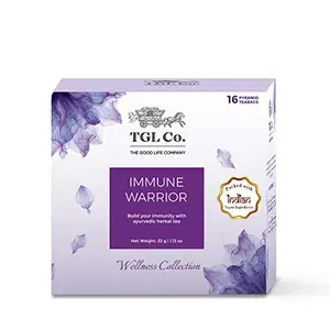 TGL Co.Immune Warrior Green Tea Bags / Loose Leaf (16 Tea Bags) Pack of 2