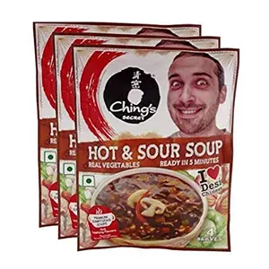 Ching's Soup Mix Hot and Sour, 55g (pack of 5) Indian Snacks