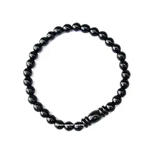 Ebony Wood Karungali Beads 6mm Wrist Bracelet