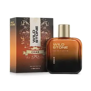 Wild Stone Cigar Eau De Parfum for Men 100ml|Spicy and Woody Long Lasting Perfume for Men| Dailywear Fragrance|Premium EDP