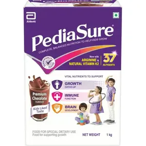 Pediasure Health and Nutrition Drink Powder for Kids Growth (Premium Chocolate) -400 gm