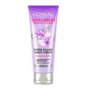 L'Oreal Paris Hyaluron Moisture Hydra Filling Night Cream Hair -180 ml