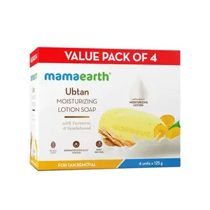 Mamaearth Ubtan Moisturizing Lotion Soap -125 gm - Set of 4