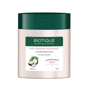 Biotique Bio Creamy Coconut Ultra Rich Body Lotion -75 ml