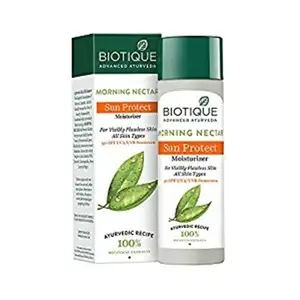 Biotique Advanced Ayurveda Bio Morning Nectar Visibly Flawless Sun Protector 30+SPF UVA/UVB Sunscreen -120 ml