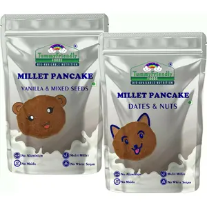 TummyFriendly Foods Millet Pancake Mix Combo - Dates, Nuts, Seeds -Combo