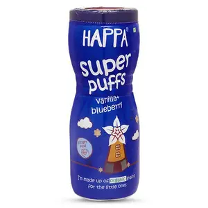Happa Multigrain Vanilla & Blueberry Melts Super Puffs (8 Months+) -40 gm