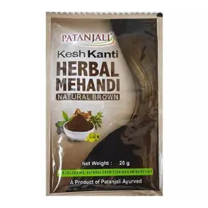Patanjali Kesh Kanti Herbal Mehandi (Natural Brown) -Pack of 5