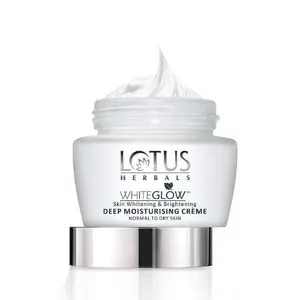 Lotus Herbals White glow Skin Whitening and Brightening Deep Moisturising Creme Spf 20 Pa+++ -40 Gm